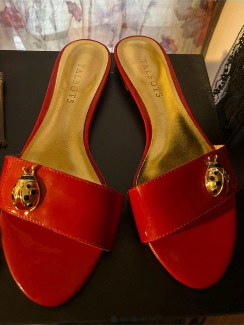 Talbots ladybug sandals 8